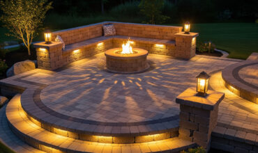 Brick Patio Oswego E - Four Seasons Landscaping Yorkville, IL