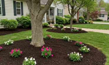 Residential Mulch E - Four Seasons Landscaping Yorkville, IL