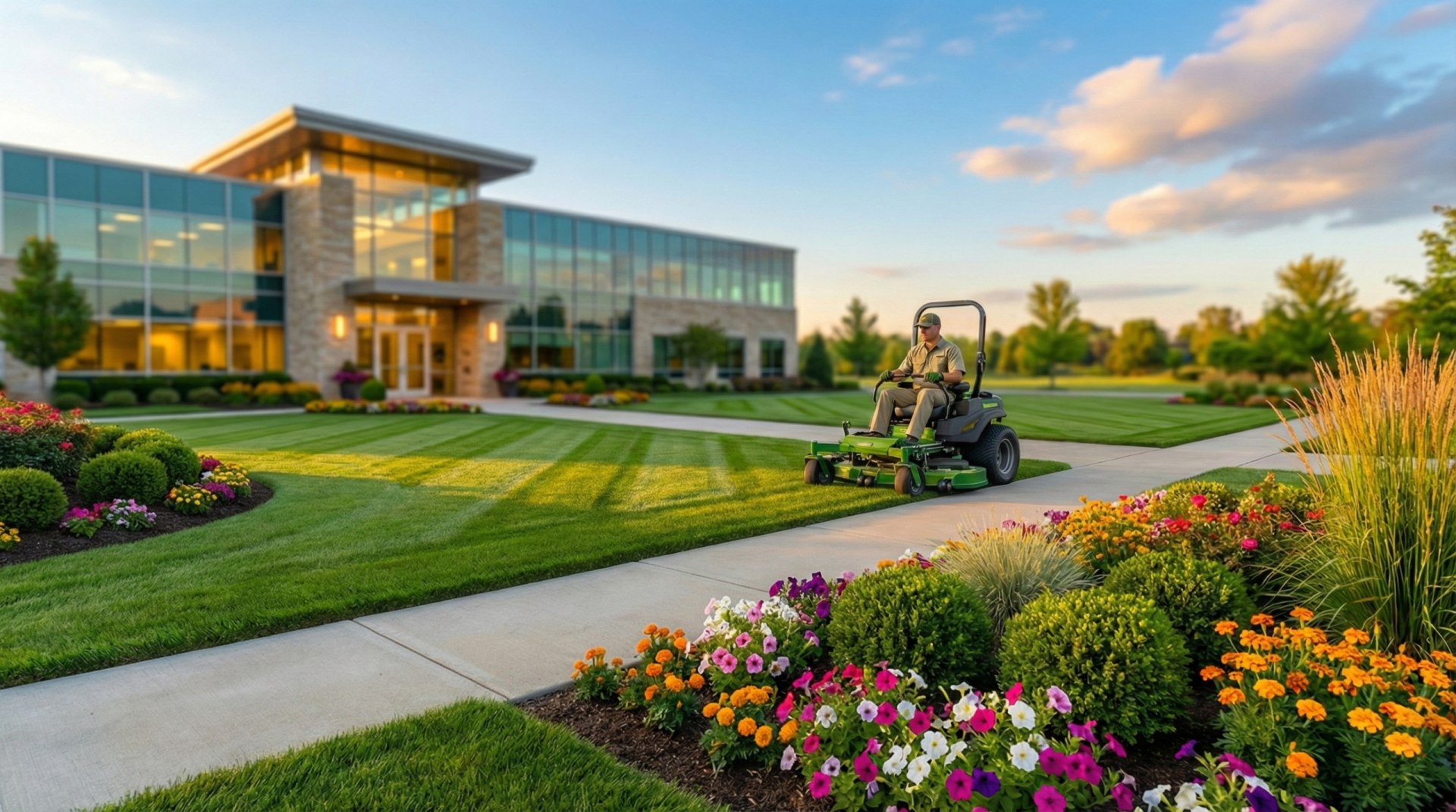 Commercial Lawn Maintenance Yorkville Scaled - Four Seasons Landscaping Yorkville, IL