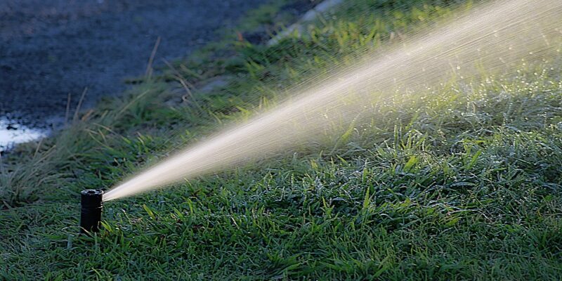 Watering Grass - Four Seasons Landscaping Yorkville, IL
